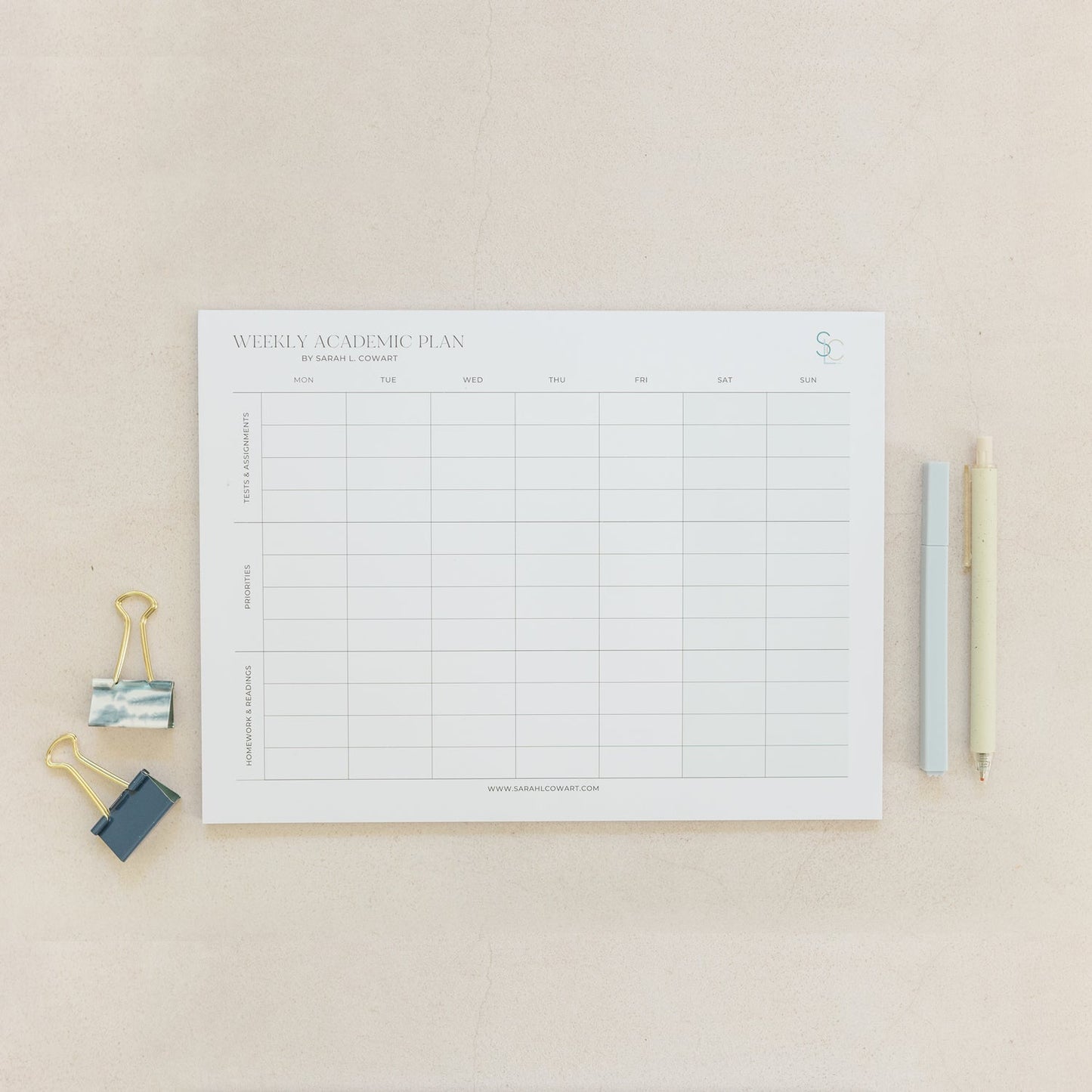 2024-2025 Collegiate Academic Planner Bundle (Planner and Notepad Only)