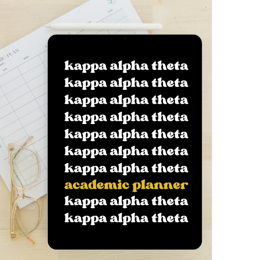2024 - 2025 Digital Academic Planner | Kappa Alpha Theta