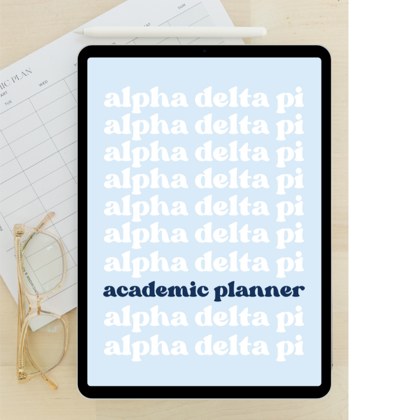 2024 - 2025 Digital Academic Planner | Alpha Delta Pi
