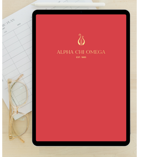 2024 - 2025 Digital Academic Planner | Alpha Chi Omega