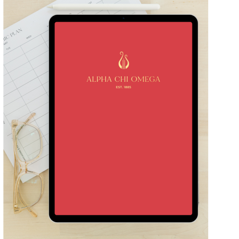 2024 - 2025 Digital Academic Planner | Alpha Chi Omega