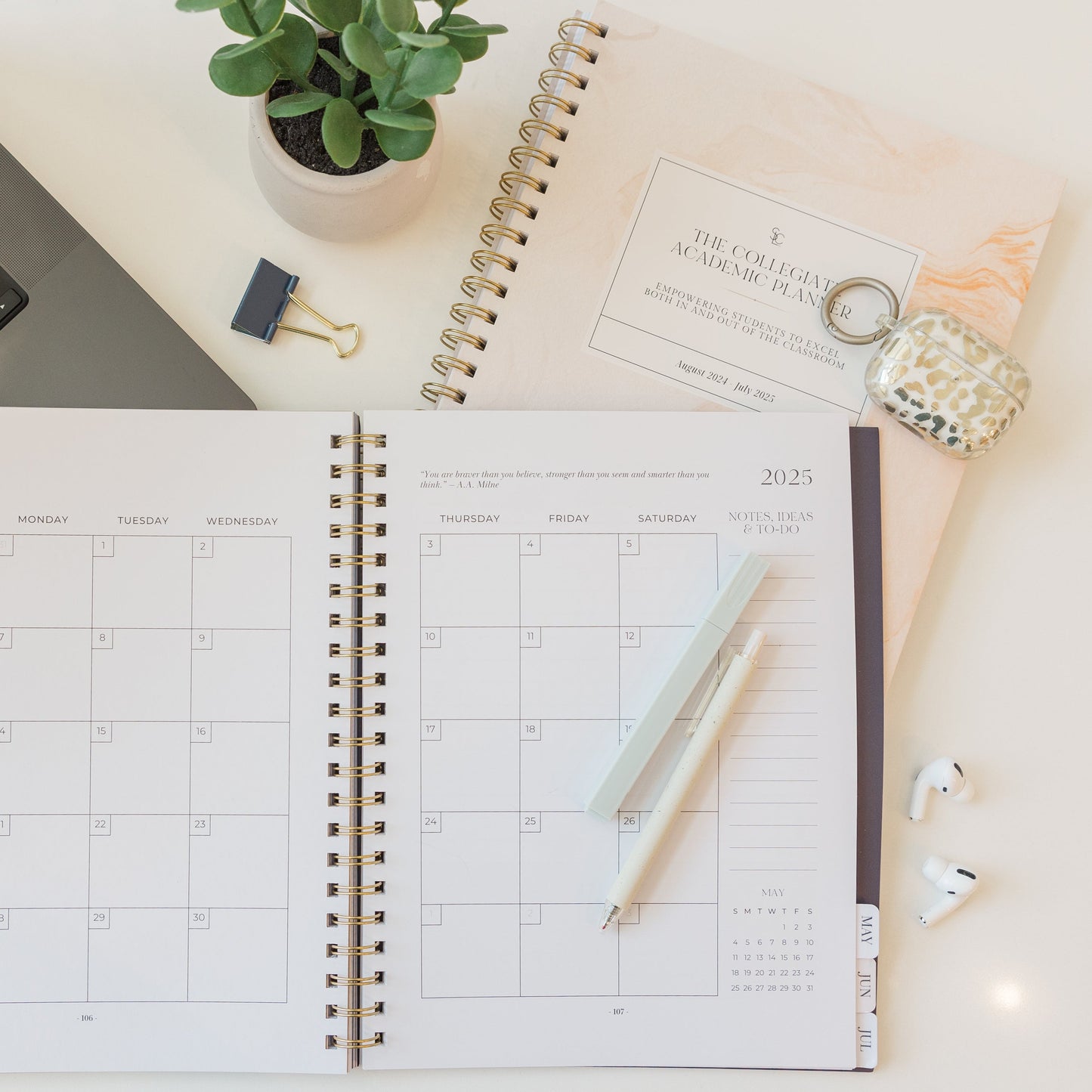 2024-2025 Collegiate Academic Planner Bundle (Planner and Notepad Only)