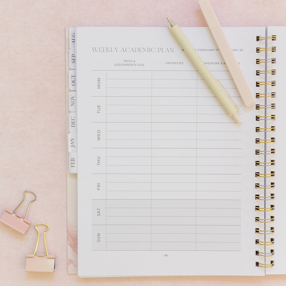 2024-2025 The Collegiate Academic Planner by Sarah L. Cowart - Pink