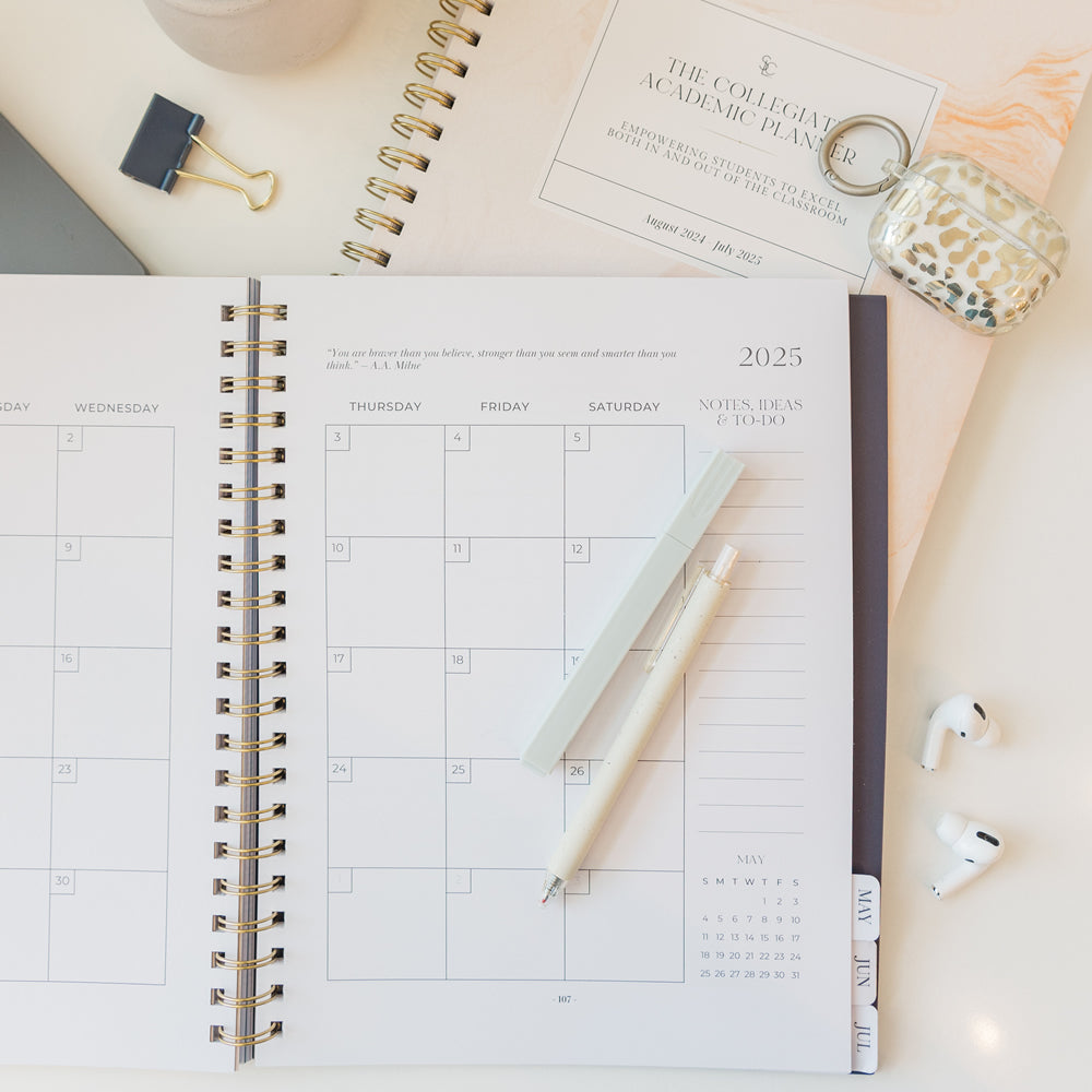 2024-2025 The Collegiate Academic Planner by Sarah L. Cowart - Pink