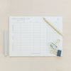 Weekly Academic Plan Notepad