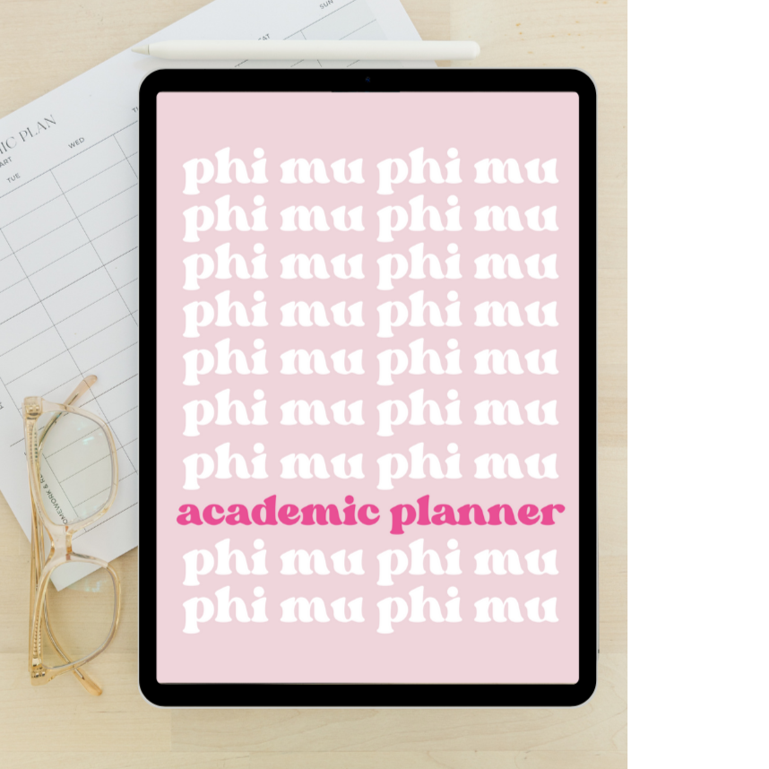 2024 - 2025 Digital Academic Planner | Phi Mu