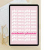 2024 - 2025 Digital Academic Planner | Phi Mu