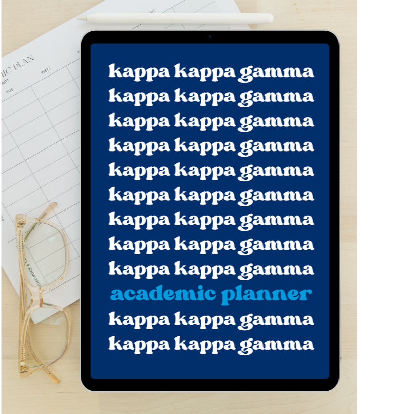 2024 - 2025 Digital Academic Planner | Kappa Kappa Gamma