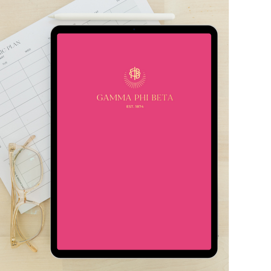 2024 - 2025 Digital Academic Planner | Gamma Phi Beta