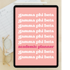 2024 - 2025 Digital Academic Planner | Gamma Phi Beta