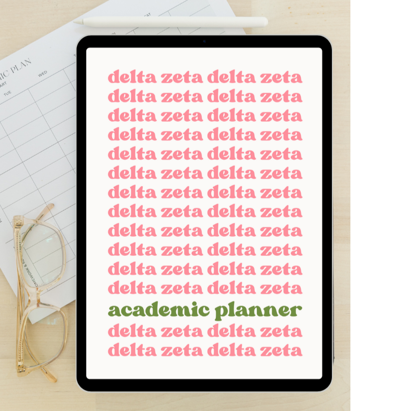 2024 - 2025 Digital Academic Planner | Delta Zeta