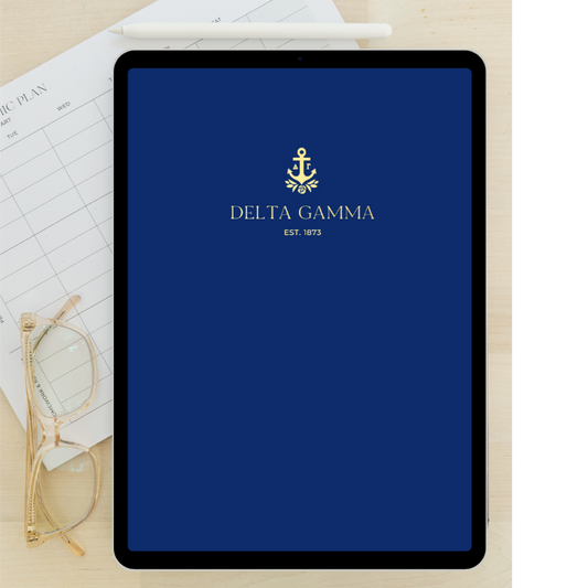 2024 - 2025 Digital Academic Planner | Delta Gamma