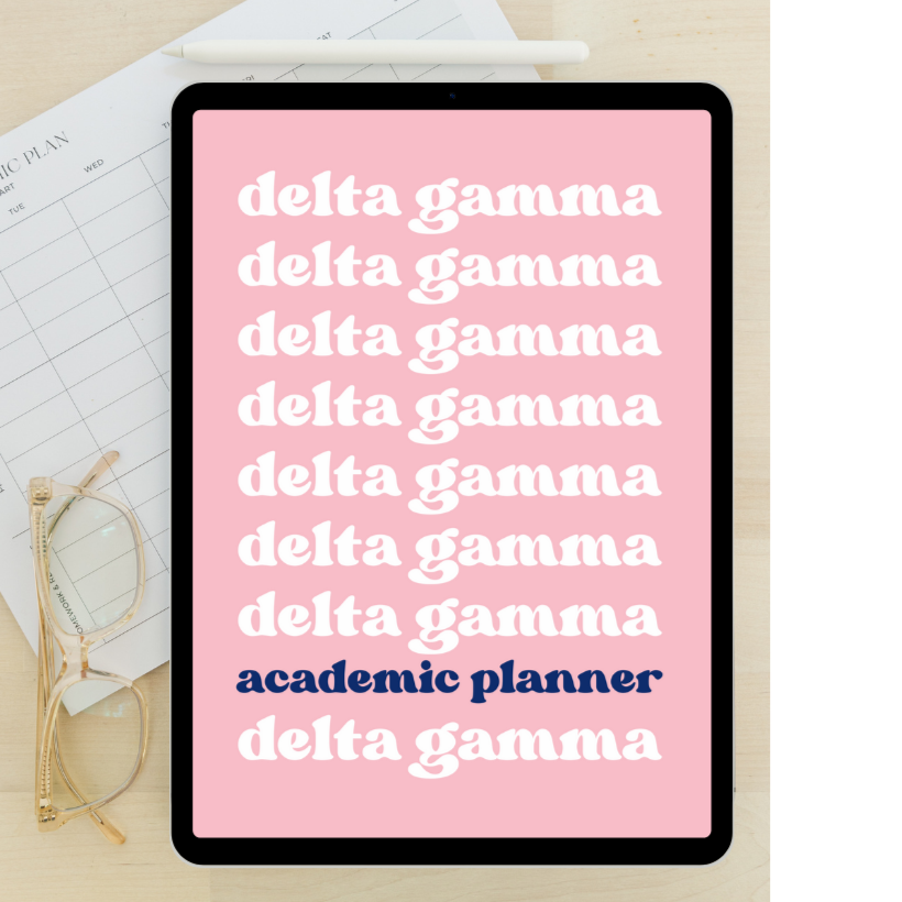 2024 - 2025 Digital Academic Planner | Delta Gamma