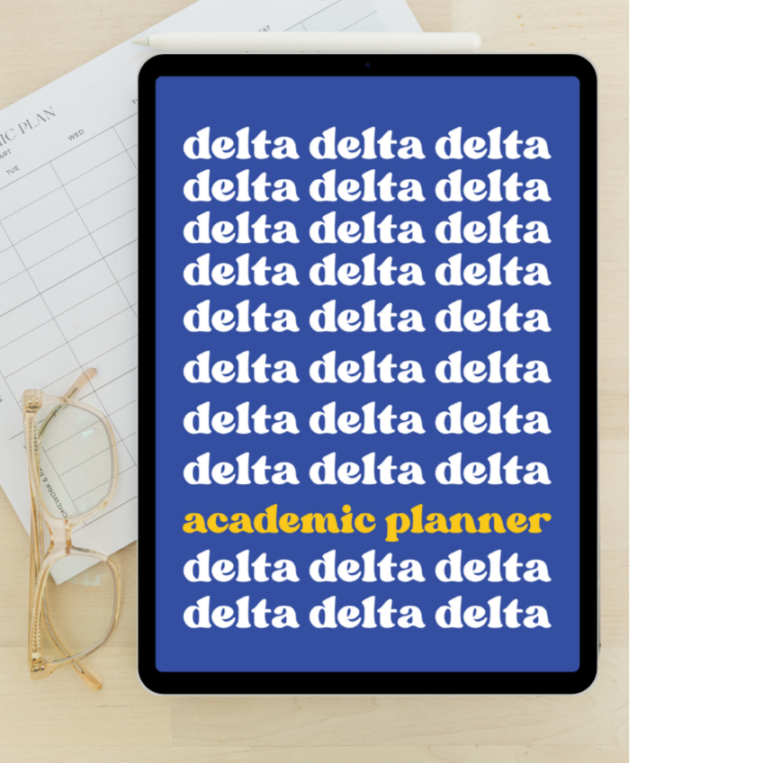 2024 - 2025 Digital Academic Planner | Tri Delta