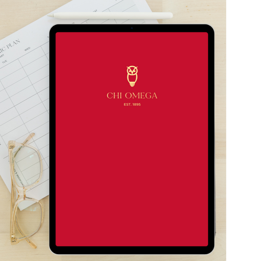 2024 - 2025 Digital Academic Planner | Chi Omega