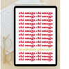 2024 - 2025 Digital Academic Planner | Chi Omega