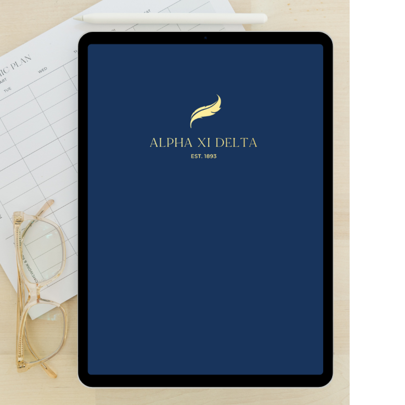 2024 - 2025 Digital Academic Planner | Alpha Xi Delta