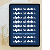 2024 - 2025 Digital Academic Planner | Alpha Xi Delta