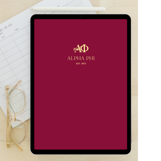 2024 - 2025 Digital Academic Planner | Alpha Phi