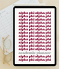 2024 - 2025 Digital Academic Planner | Alpha Phi