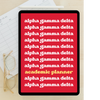 2024 - 2025 Digital Academic Planner | Alpha Gamma Delta