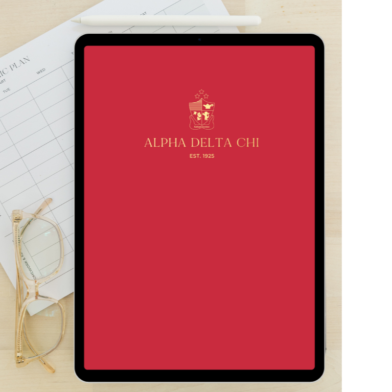 2024 - 2025 Digital Academic Planner | Alpha Delta Chi