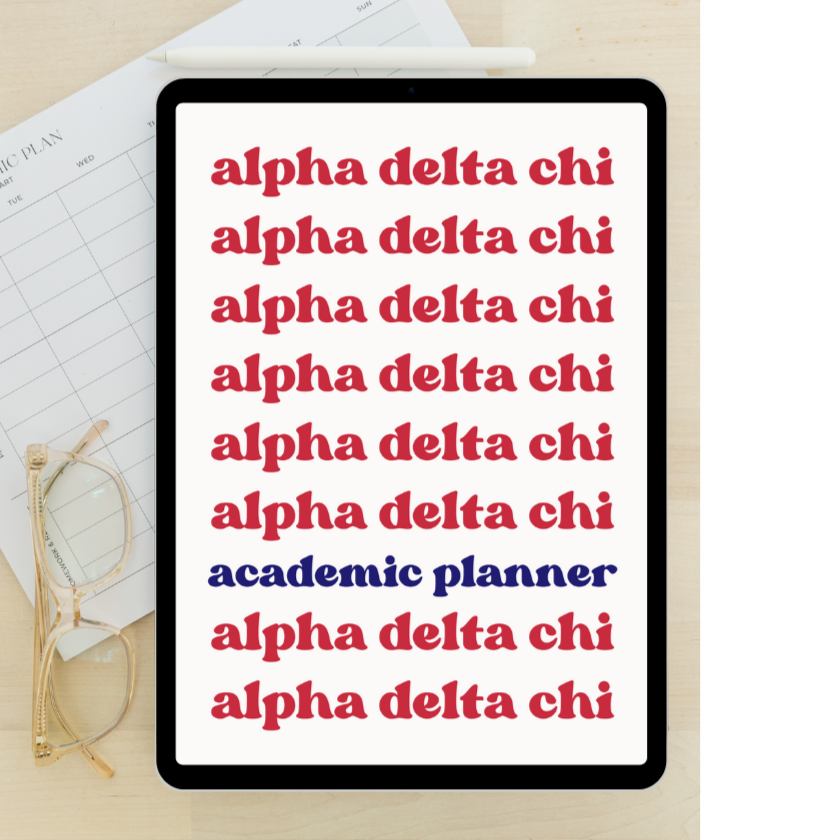 2024 - 2025 Digital Academic Planner | Alpha Delta Chi