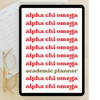 2024 - 2025 Digital Academic Planner | Alpha Chi Omega