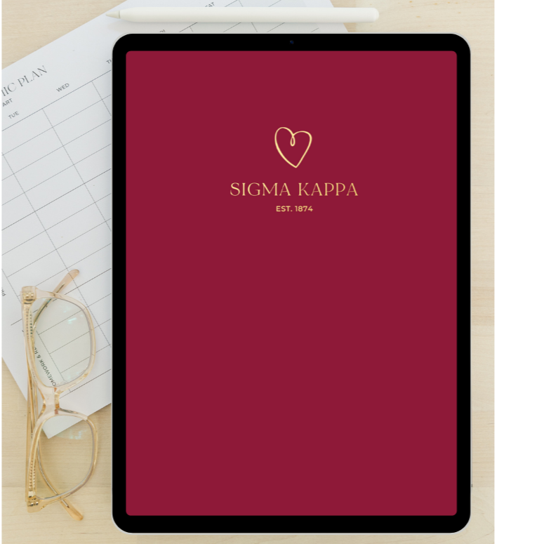 2024 - 2025 Digital Academic Planner | Sigma Kappa