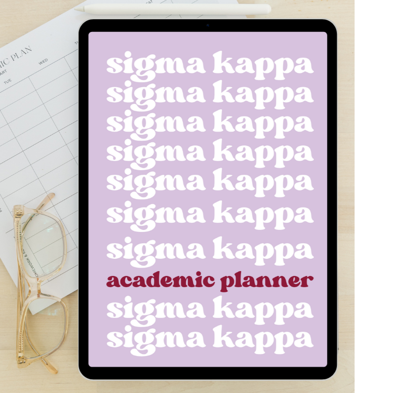 2024 - 2025 Digital Academic Planner | Sigma Kappa