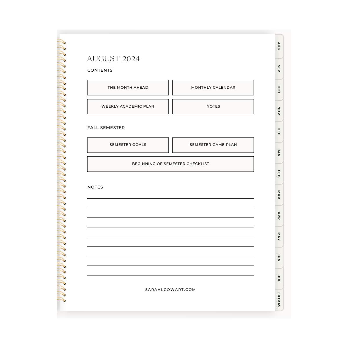 2024 - 2025 Digital Academic Planner | Delta Gamma